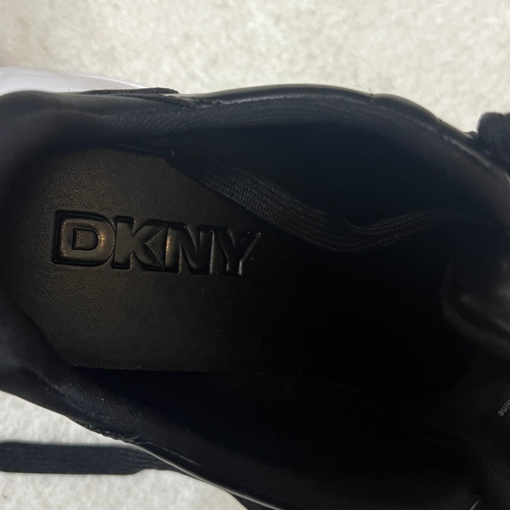 DKNY women’s Nix Lace-Up black Sneakers size 8; 8.5 walking outdoors streetwear - Picture 12 of 13
